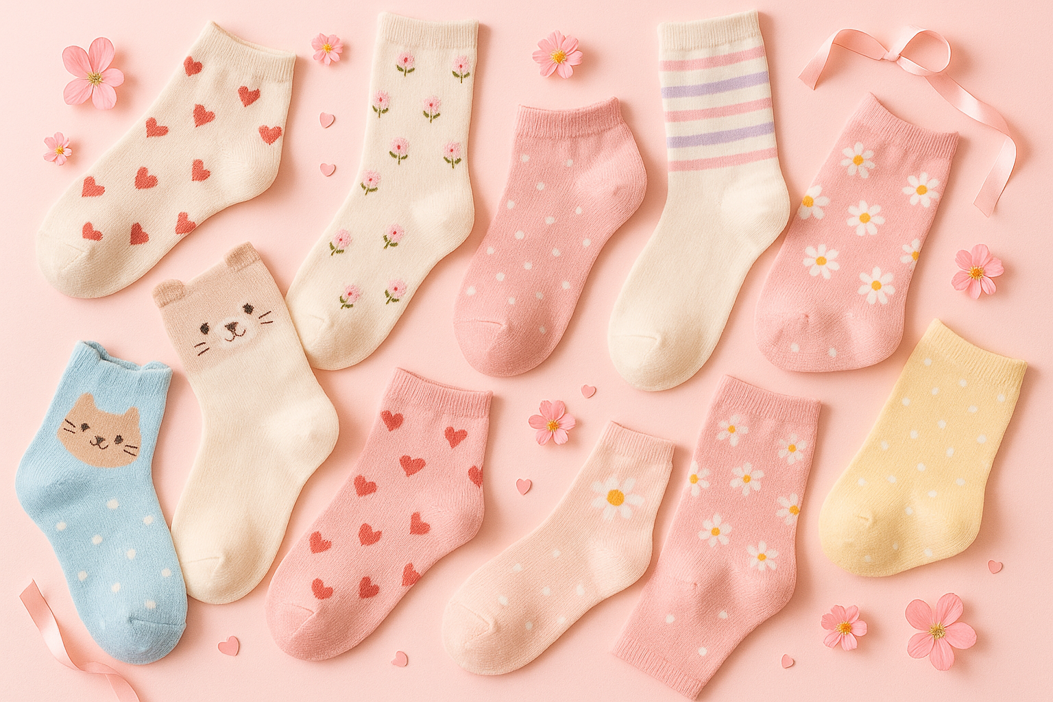 Cute and lovely women's socks collection image