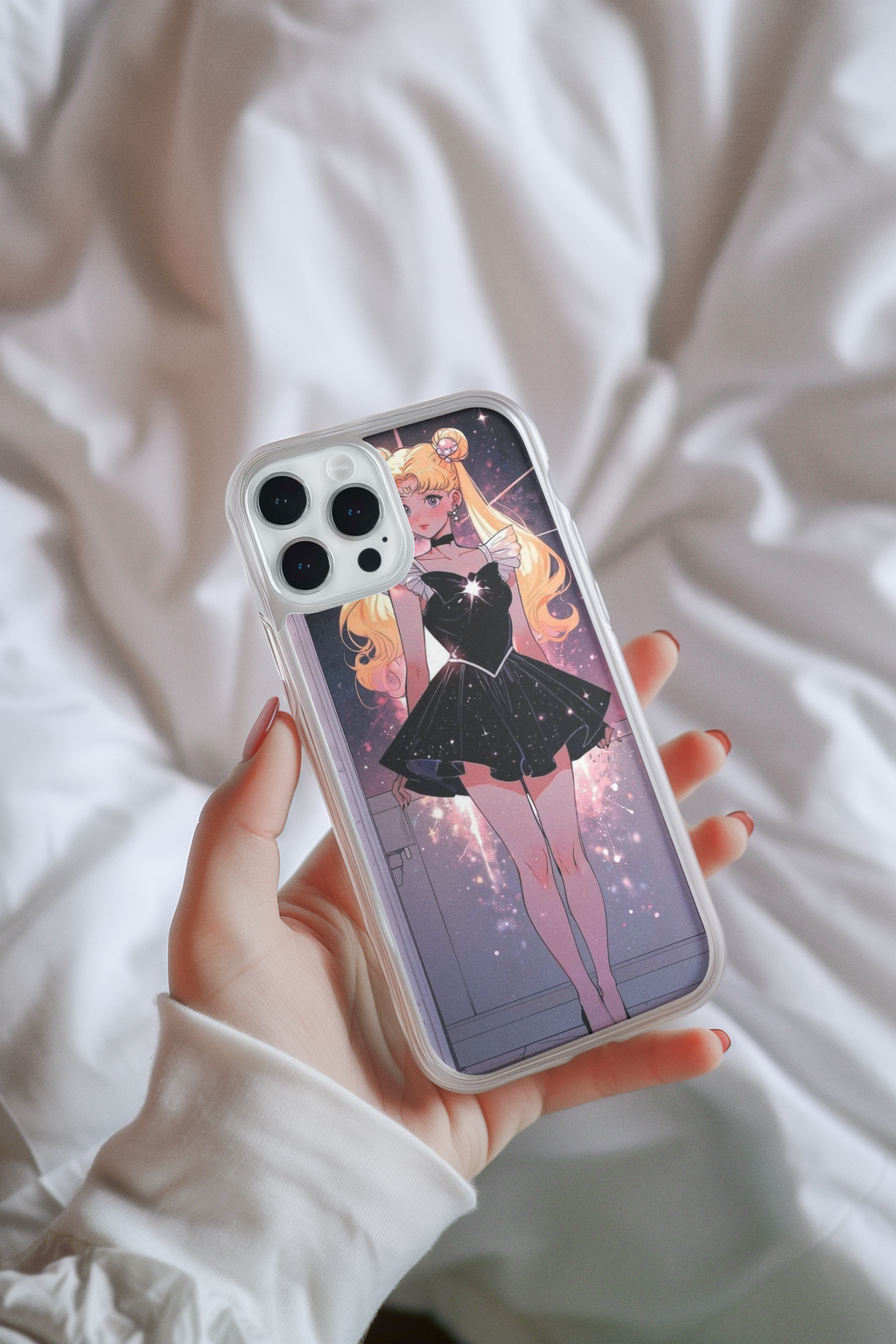 Sailor Moon Iphone Glass Case (all models available you will receive call from our side after the order)