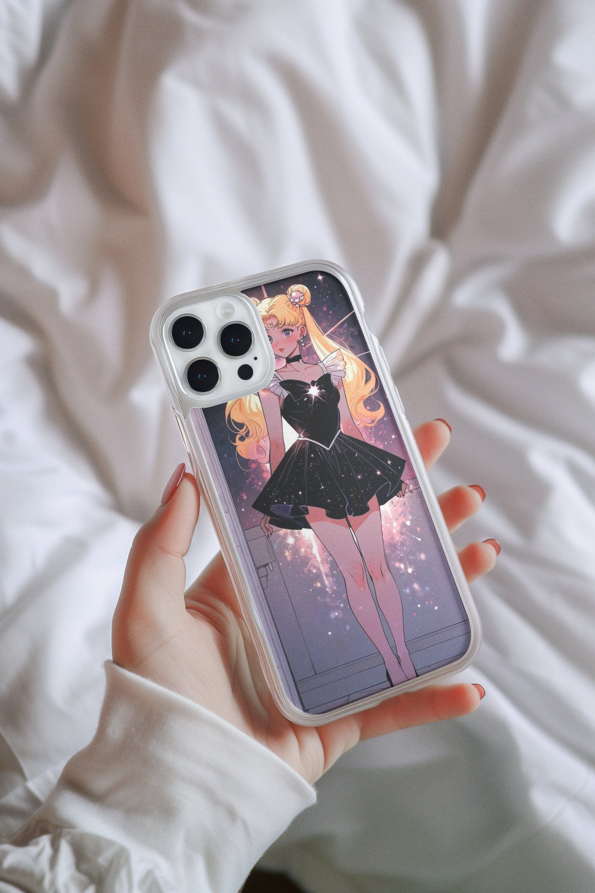 Sailor Moon Iphone Glass Case (all models available you will receive call from our side after the order)