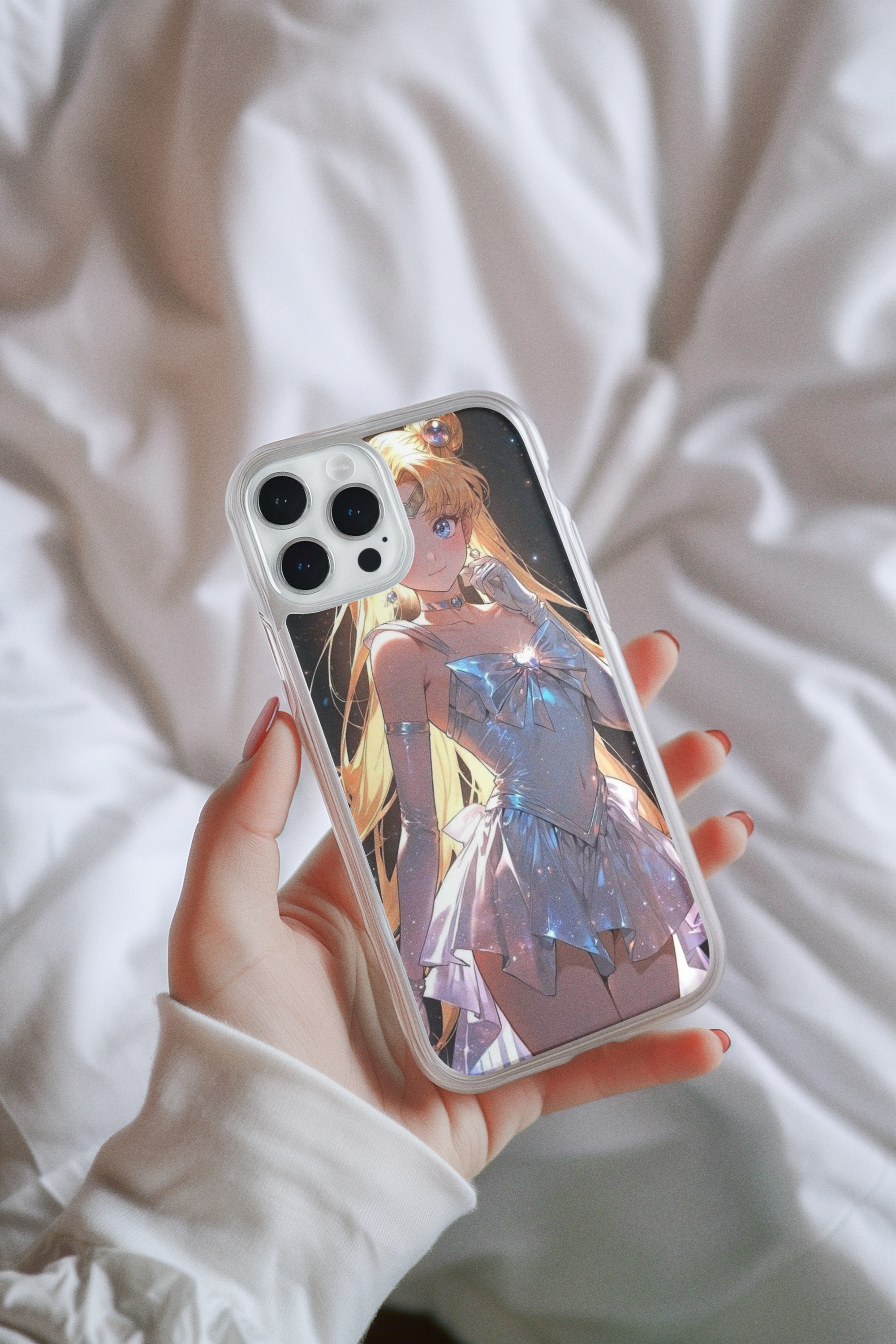 Sailor Moon Iphone Glass Case (all models available you will receive call from our side after the order)