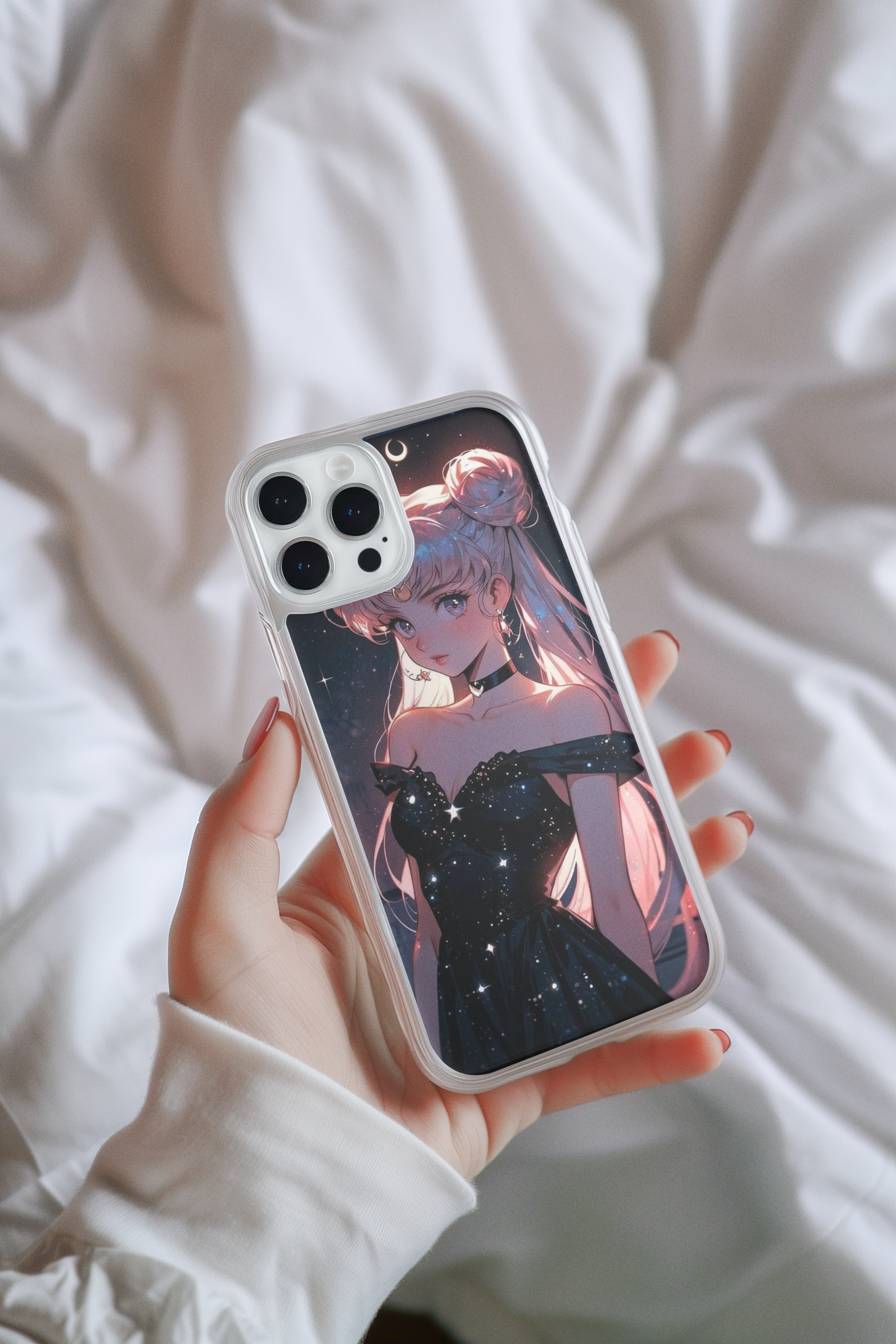 Sailor Moon Iphone Glass Case (all models available you will receive call from our side after the order)