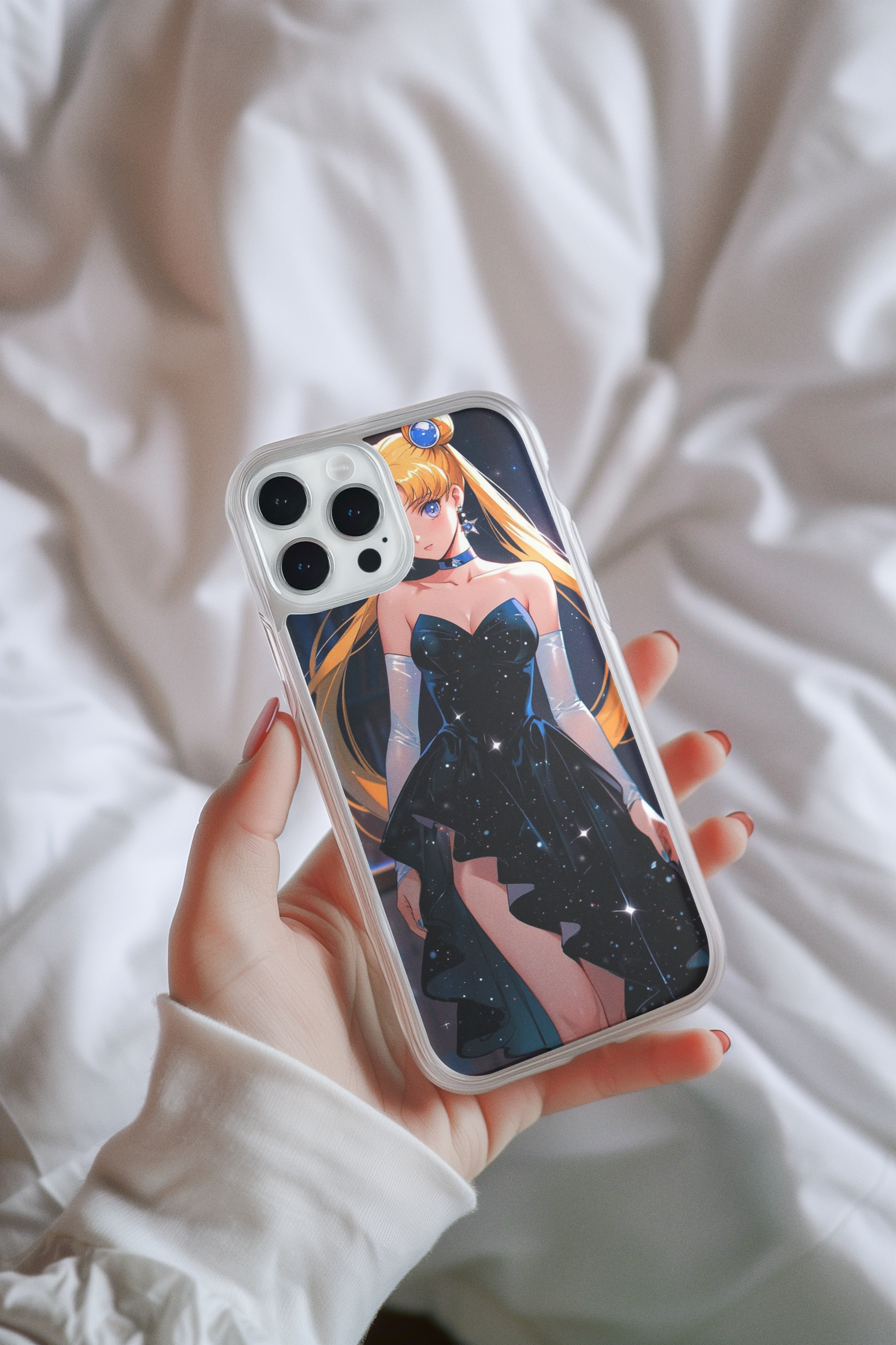 Sailor Moon Iphone Glass Case (all models available you will receive call from our side after the order)