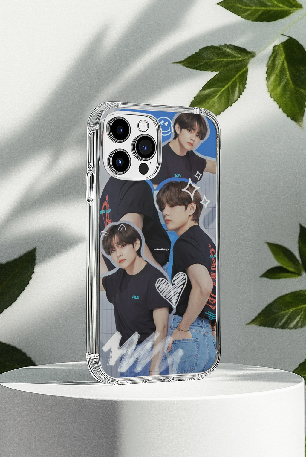 V BTS Iphone Glass Case (all models available you will receive call from our side after the order)