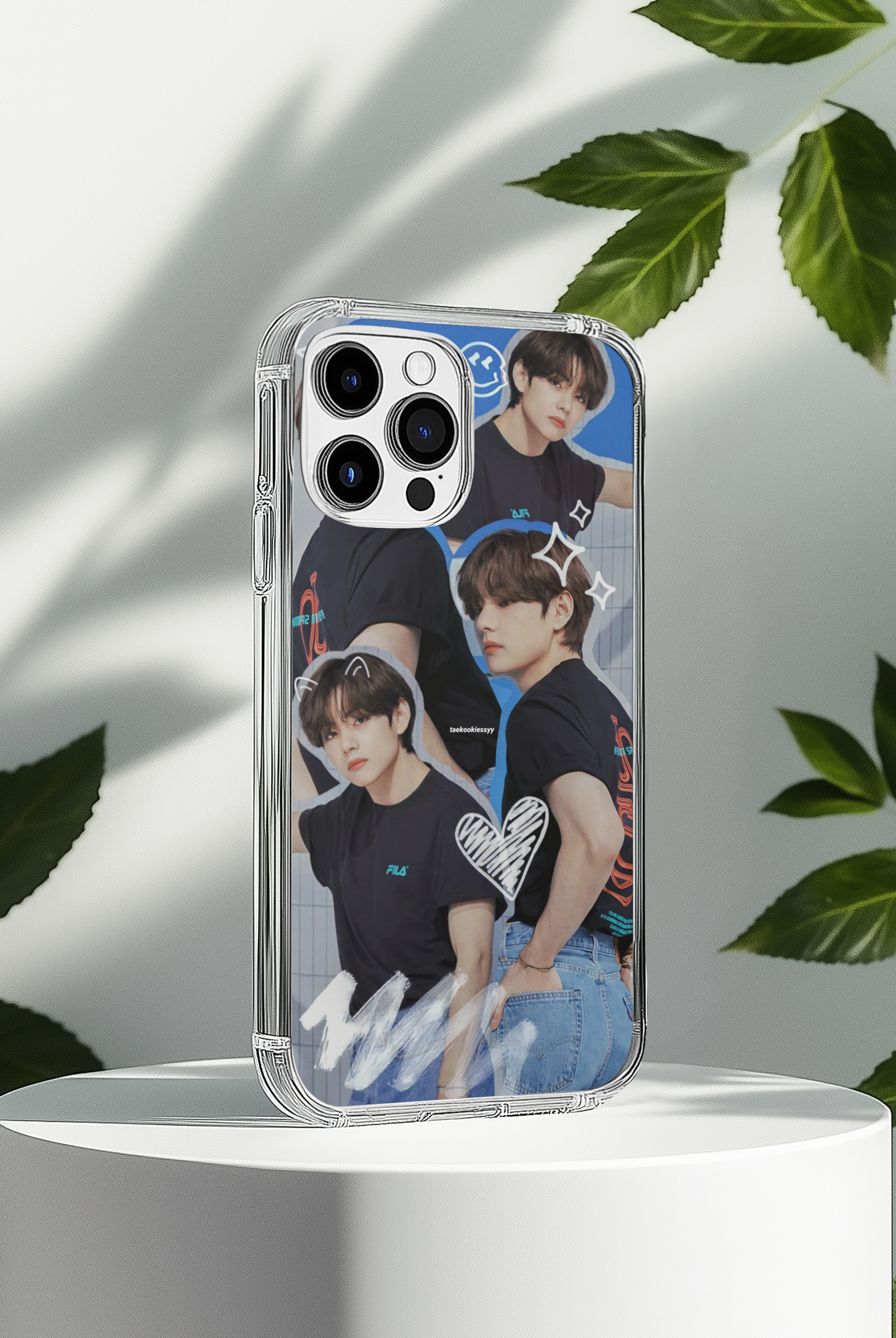 V BTS Iphone Glass Case (all models available you will receive call from our side after the order)