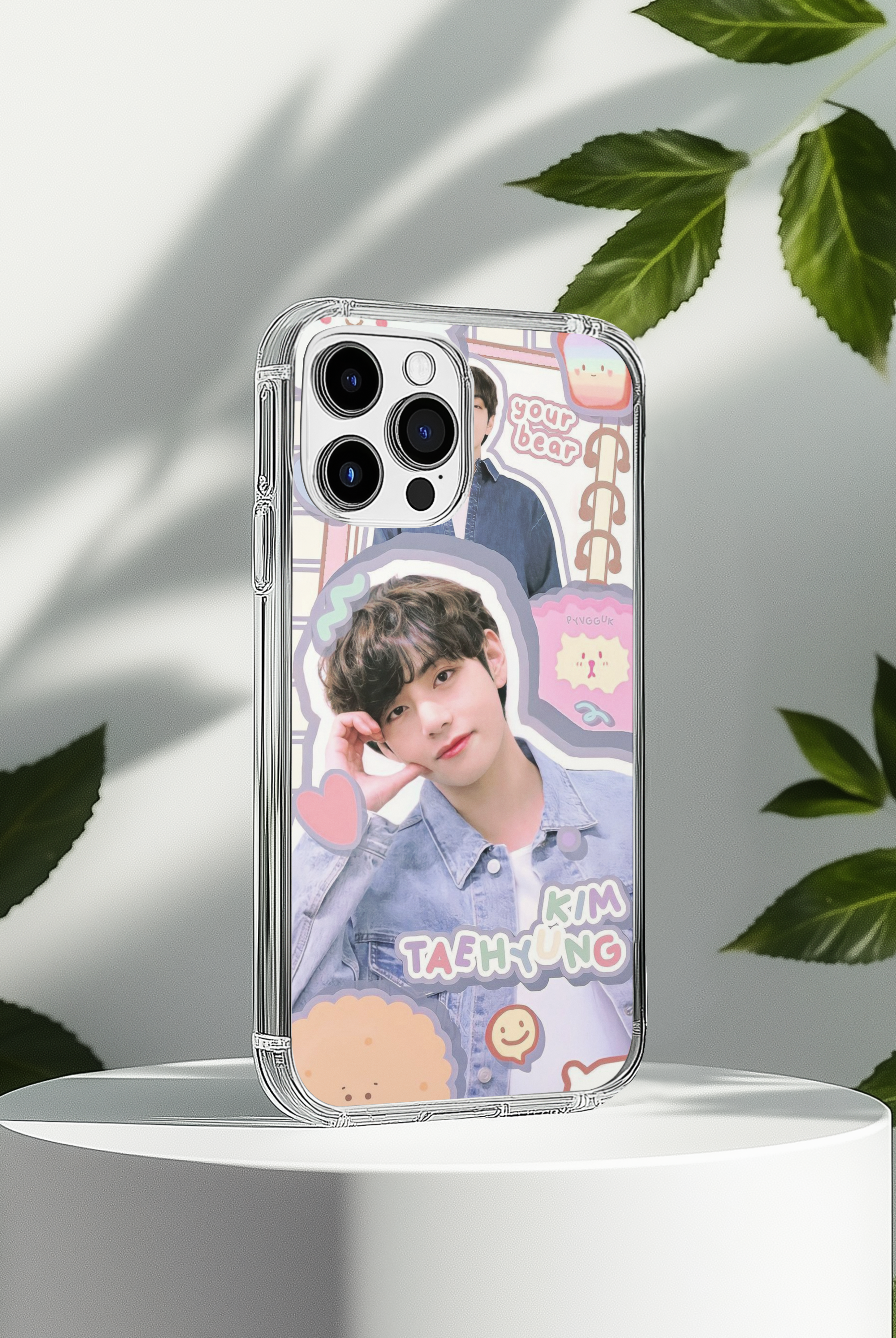 V BTS Iphone Glass Case (all models available you will receive call from our side after the order)